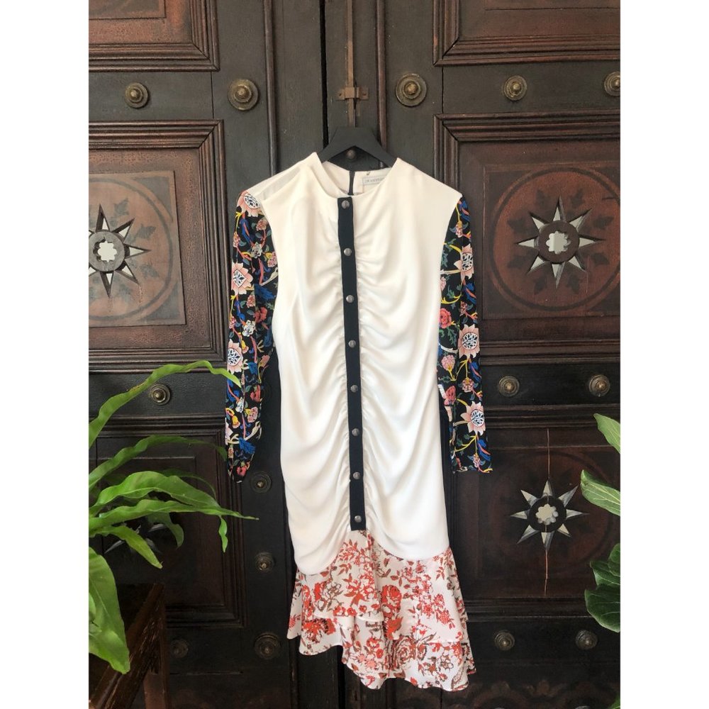 J.W. ANDERSON RUCHED RUFFLE HEM DRESS NWT - Picture 2 of 7